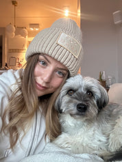 Beige Wool Beanie -  Fur Mama