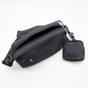 Black Denim Dog Walking Bag - Crossbody