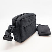 Black Denim Dog Walking Bag - Crossbody