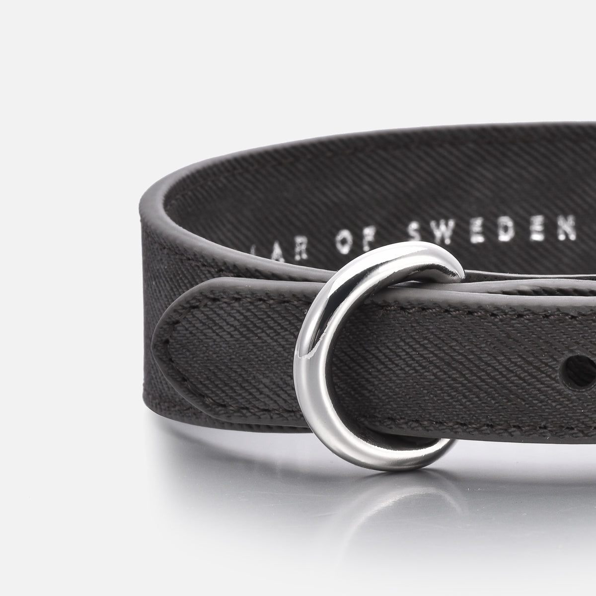 Black Denim Dog Collar Thin