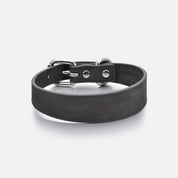 Black Denim Dog Collar Thin