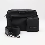 Black Water Repellent Dog Walking Bag - Crossbody