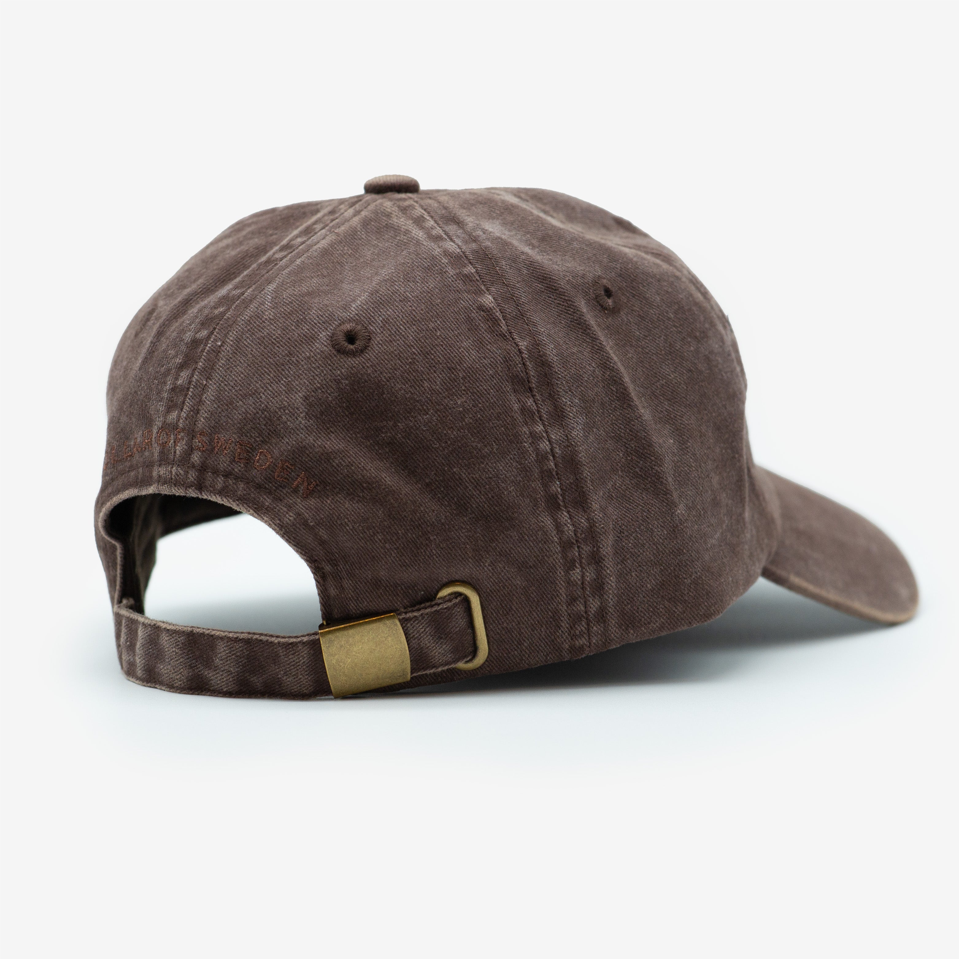 Brown Denim Cap - Logo "Dogs & Wine Make Everything Fine"
