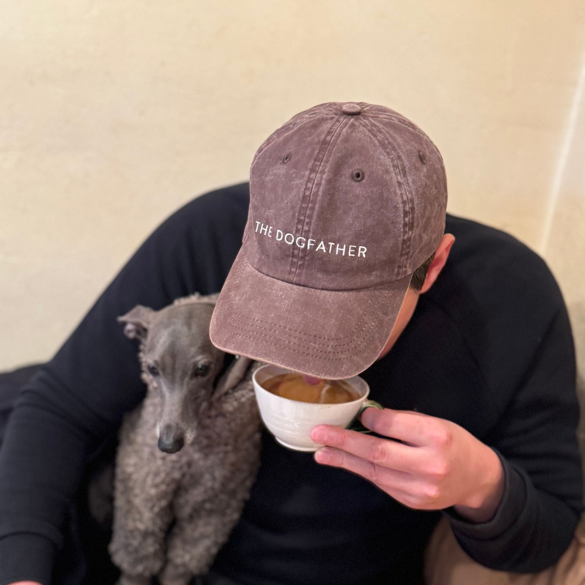 Brown Denim Cap - The Dogfather