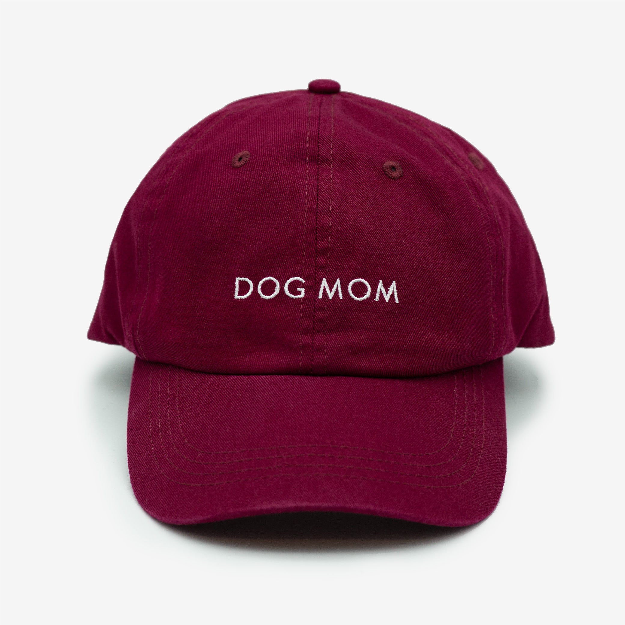 burgundy-denim-cap-dog-mom-front.jpg