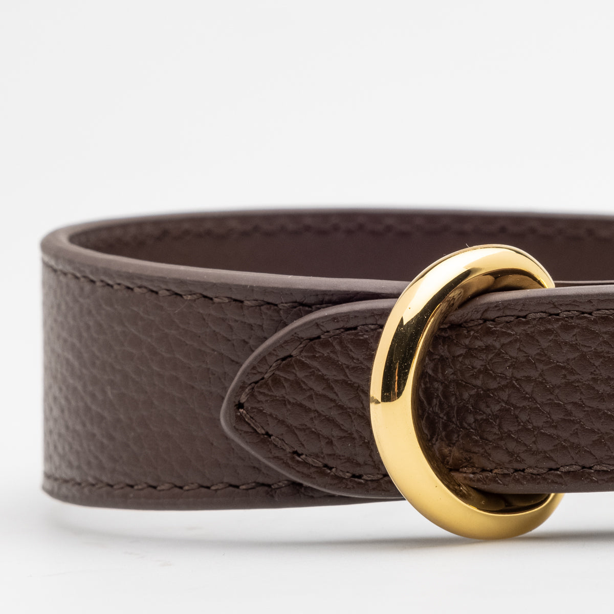 Coffee Brown Dog Collar Thin