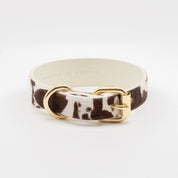 Cow Dog Collar Thin