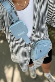 Denim Dog Walking Bag - Crossbody