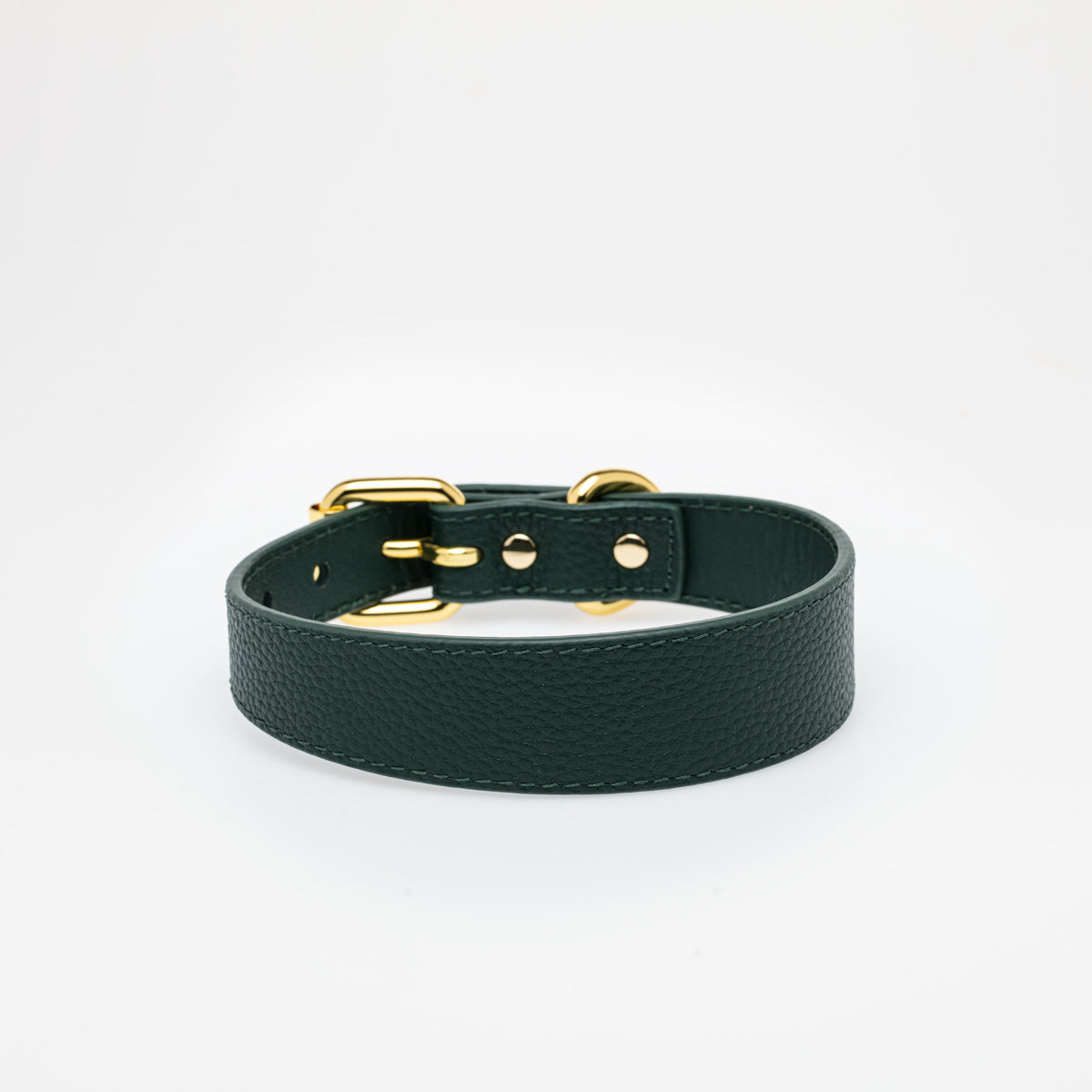Dark Green Dog Collar Thin