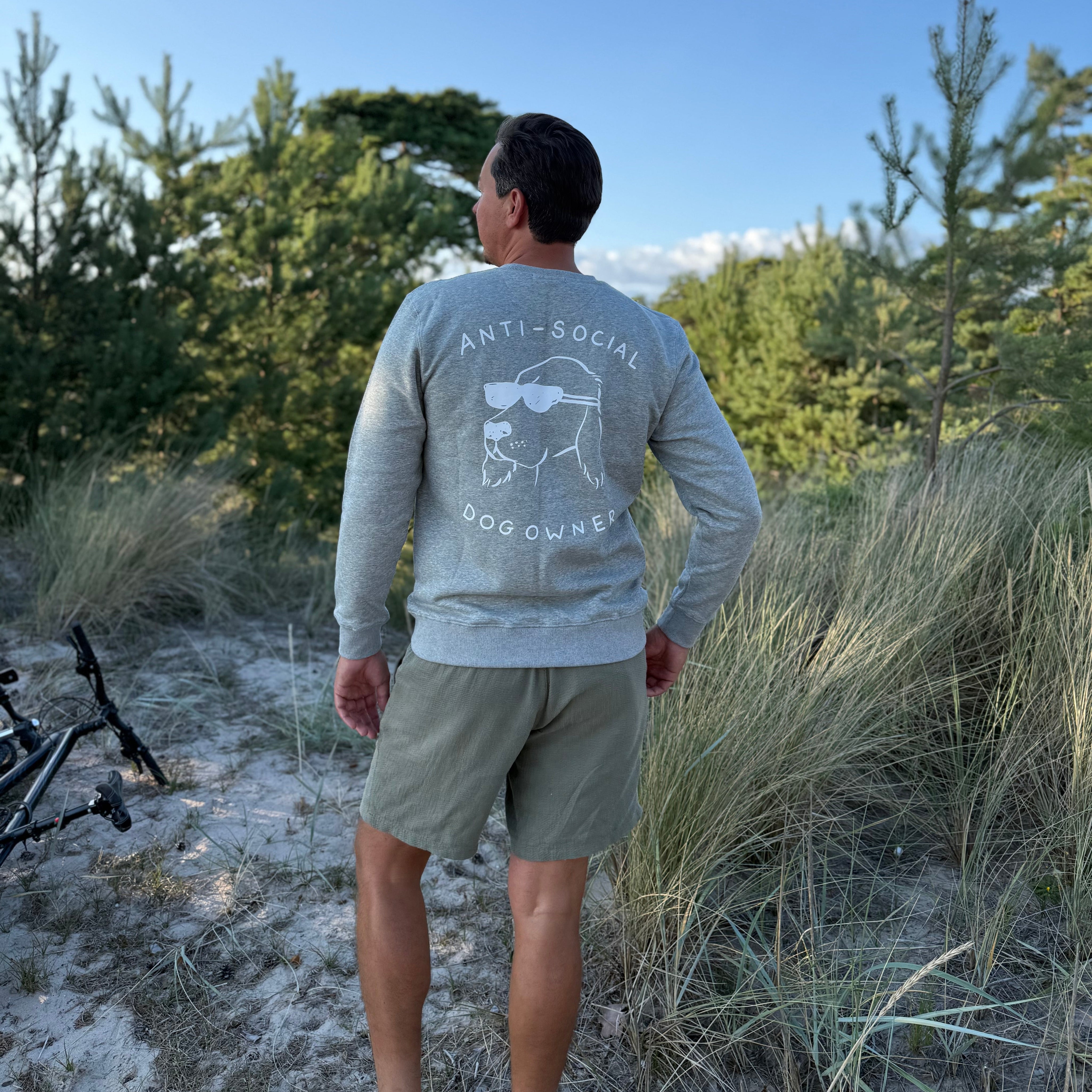 Grey Sweatshirt - Anti-Social Dog Owner