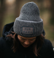 Grey Wool Beanie -  Fur Mama