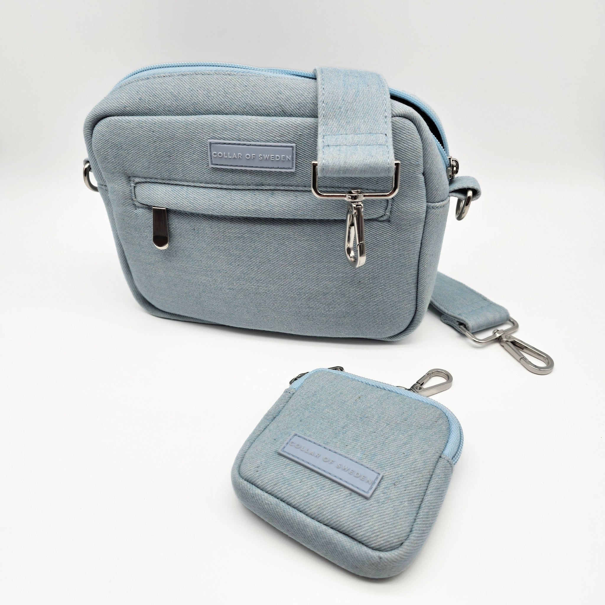 Denim Dog Walking Bag - Crossbody