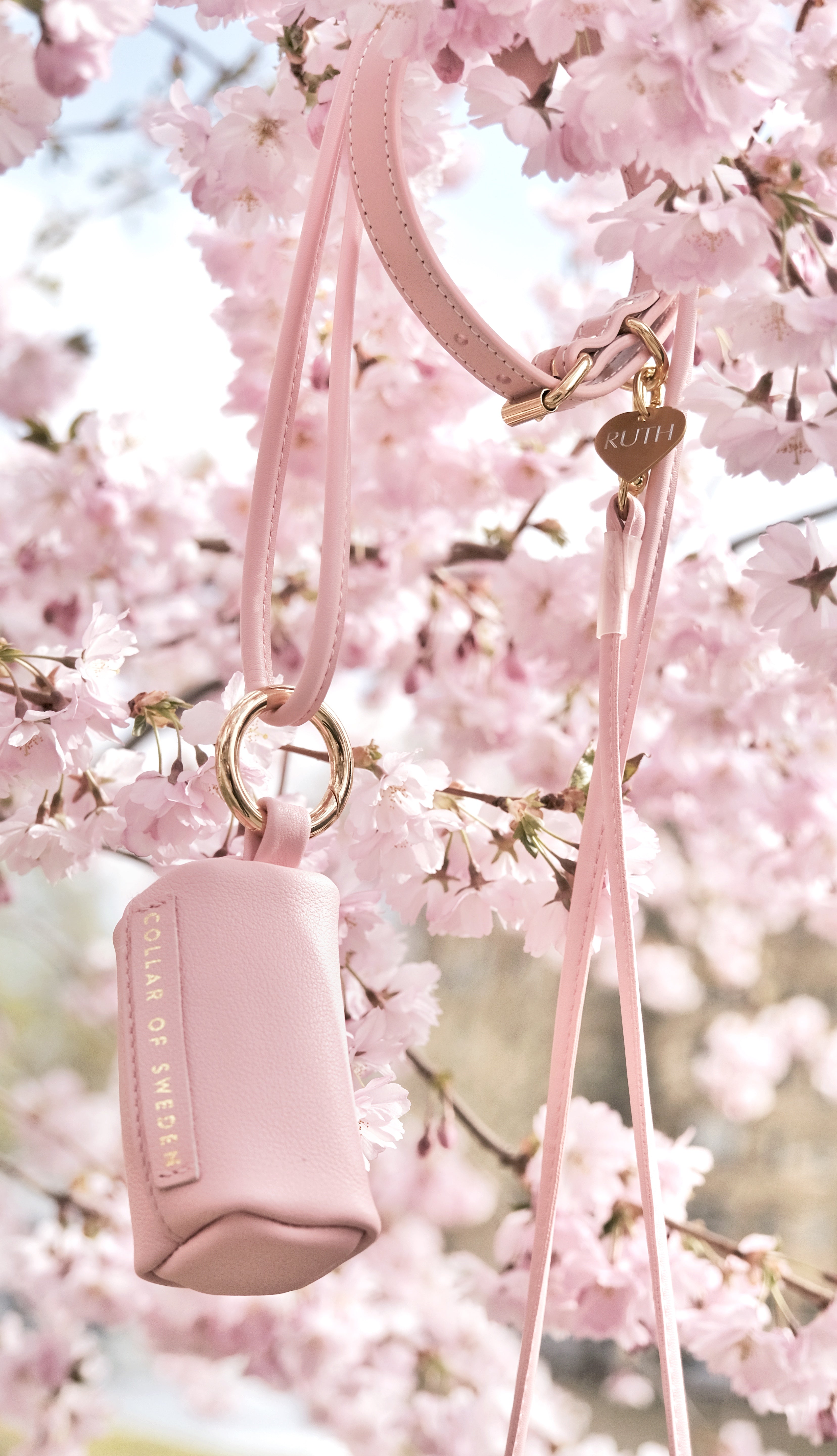 Pink Poop Bag Holder