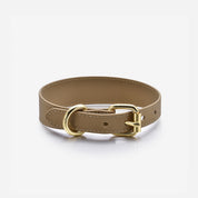 Reflective Bronze Dog Collar Thin