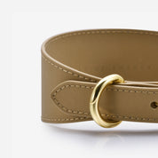 Reflective Bronze Dog Collar Wide