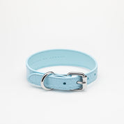 image - Baby Blue Croco Vegan Collar Large Thin